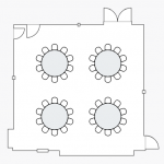 Room 310 banquet diagram