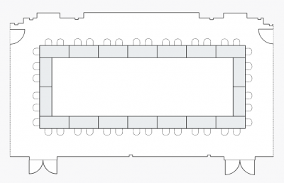 diagram of 304B Conference layout