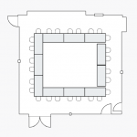 diagram of room 310 Conference layout