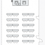 diagram of SU 330 Classroom Medium Stage