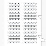 diagram of SU 330 Row Seating No Stage