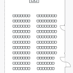 diagram of SU 330 Row Seating Small Stage