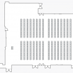 diagram of SU Ballroom Row Seating with No Stage