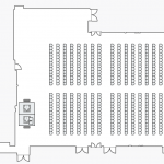Diagram of SU Ballroom Row Seating with a Small Stage